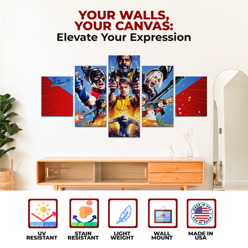 THE SUICIDE SQUAD WALL CANVAS