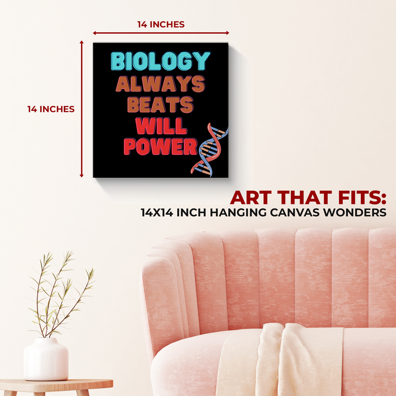 BIOLOGY QUOTES WALL CANVAS DECOR