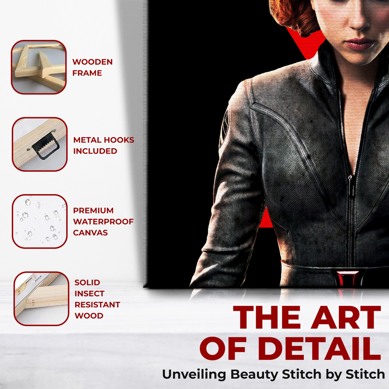 BLACK WIDOW WALL CANVAS DECOR
