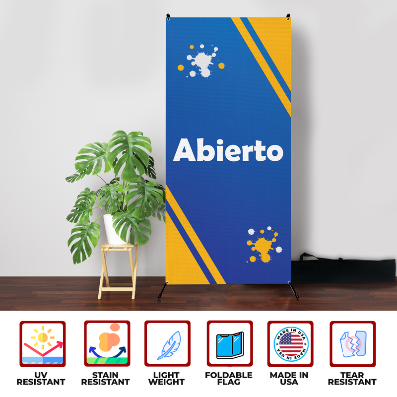 ABIERTO (OPEN) X-BANNER