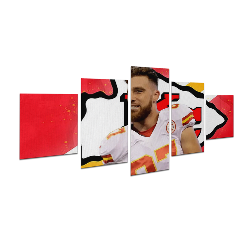 TRAVIS KELCE KC CHIEFS DECOR CANVAS