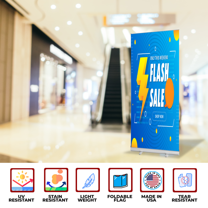 FLASH SALE BANNER RETRACTABLE