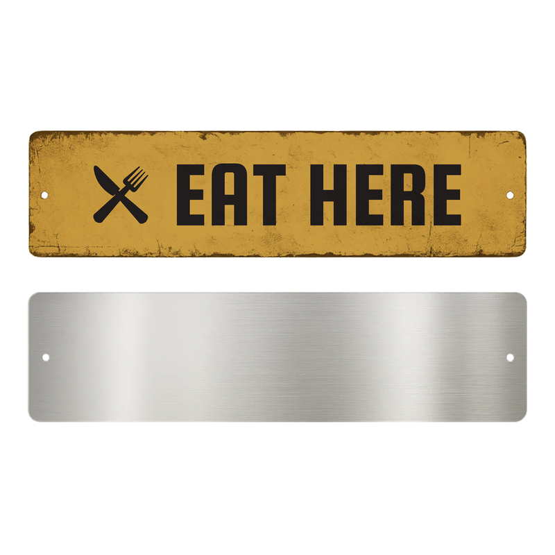 Eat Map Sign EAT HERE SIGN – Signtextile