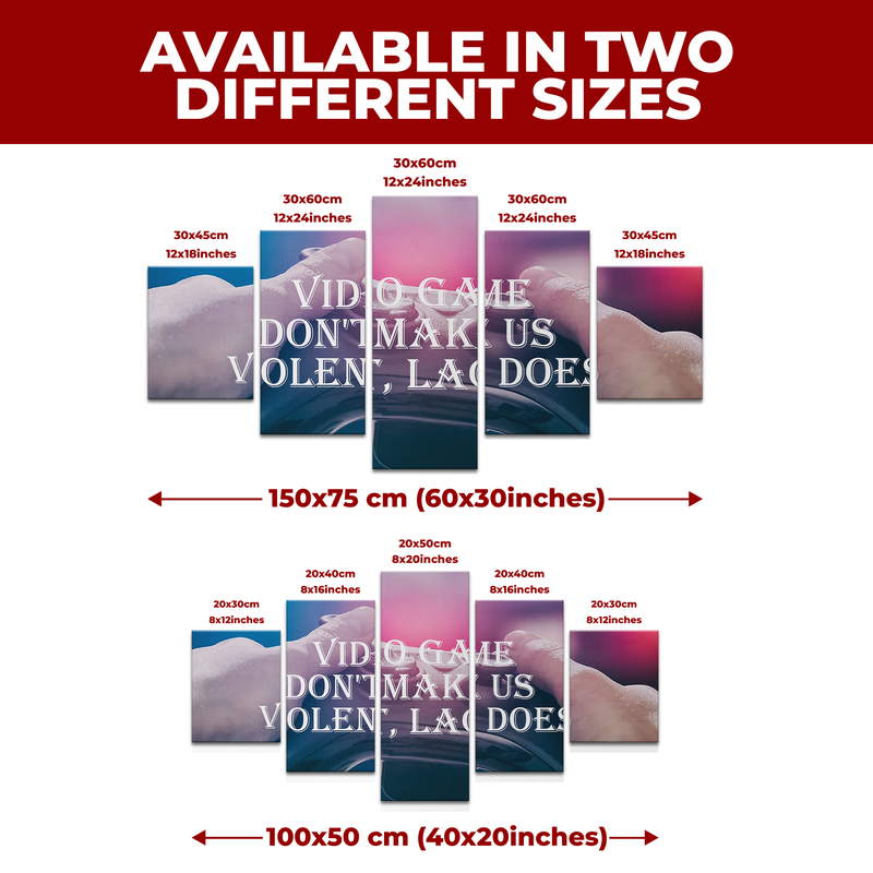 VIOLENT GAMER WALL CANVAS