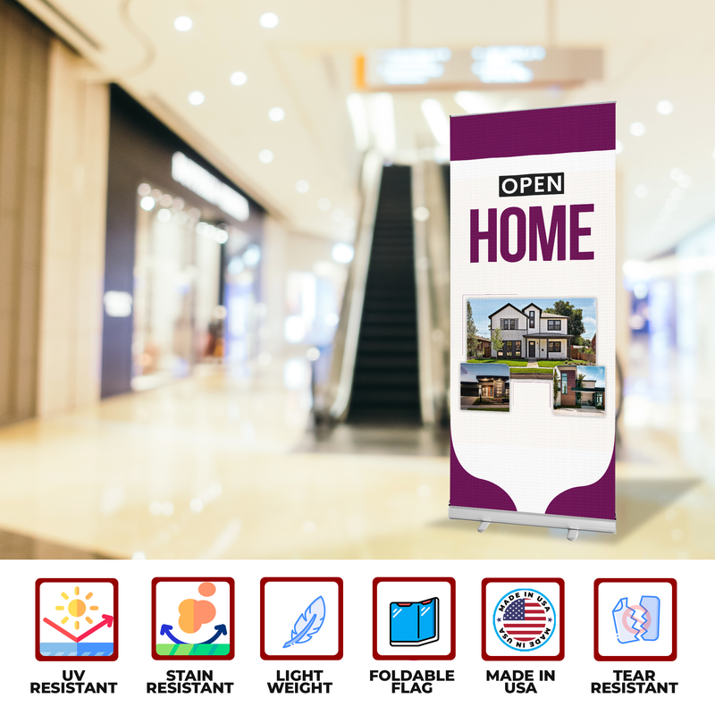 OPEN HOME BANNER RETRACTABLE