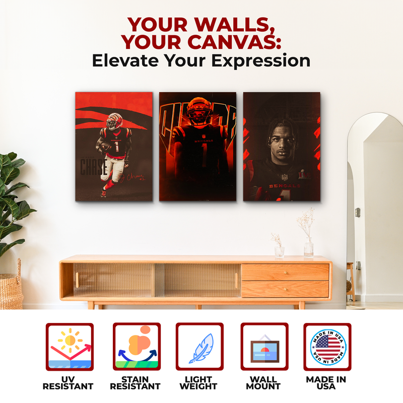 JA'MARR CHASE #1  WALL CANVAS