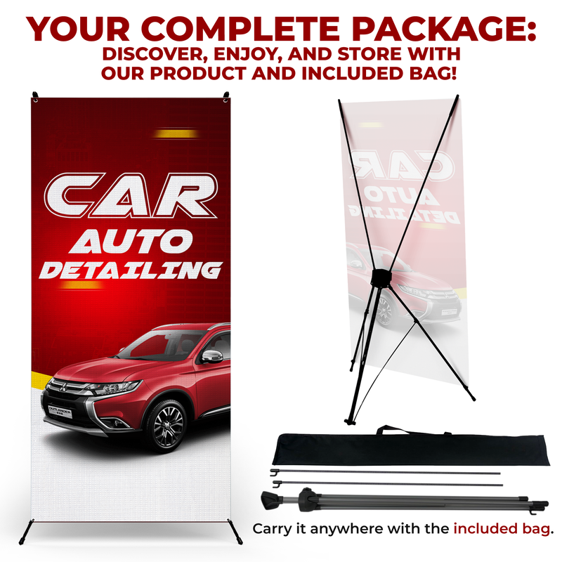 AUTO DETAILING X-BANNER
