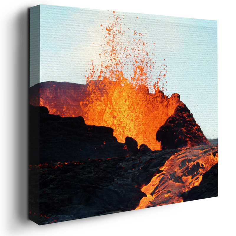 VOLCANO WALL CANVAS DECOR