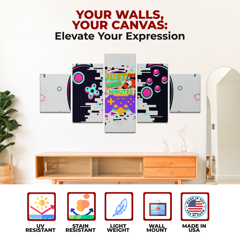 5 MORE MINUTES WALL CANVAS