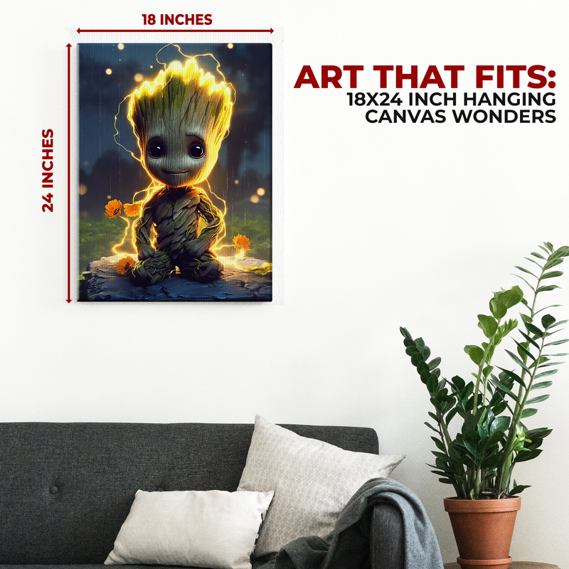 BABY GROOT WALL CANVAS DECOR