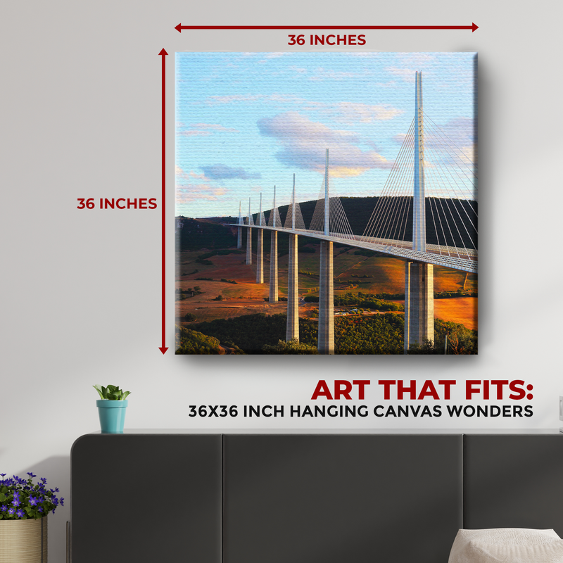 MILLAU VIADUCT BRIDGE PARIS CANVAS DECOR