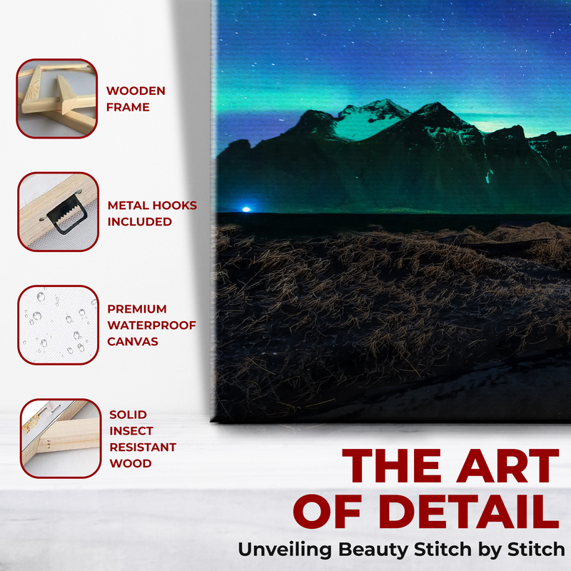 NORTHERN LIGHTS WALL CANVAS DECOR