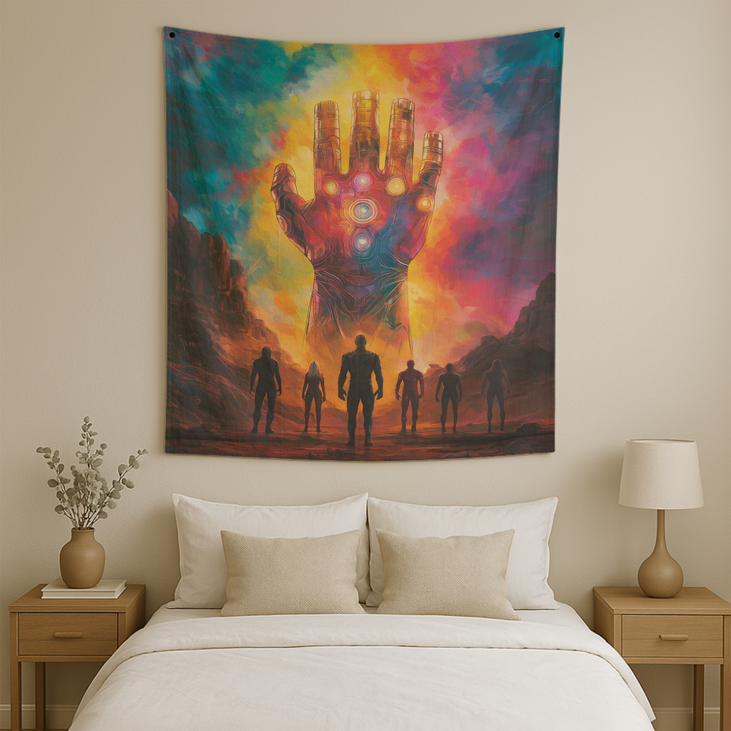 INFINITY GAUNTLET CONQUEROR WALL TAPESTRY