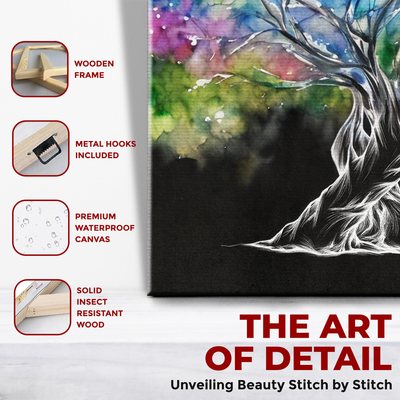 TWISTING LOVE TREE CANVAS