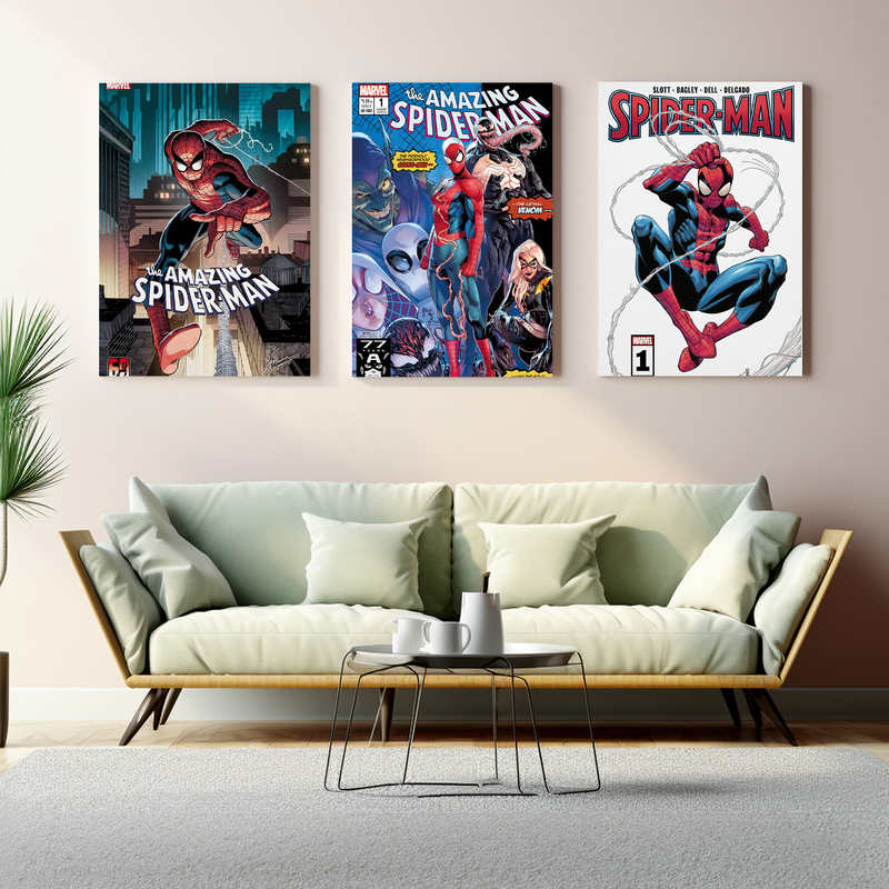 SPIDERMAN COMICS CANVAS DECOR