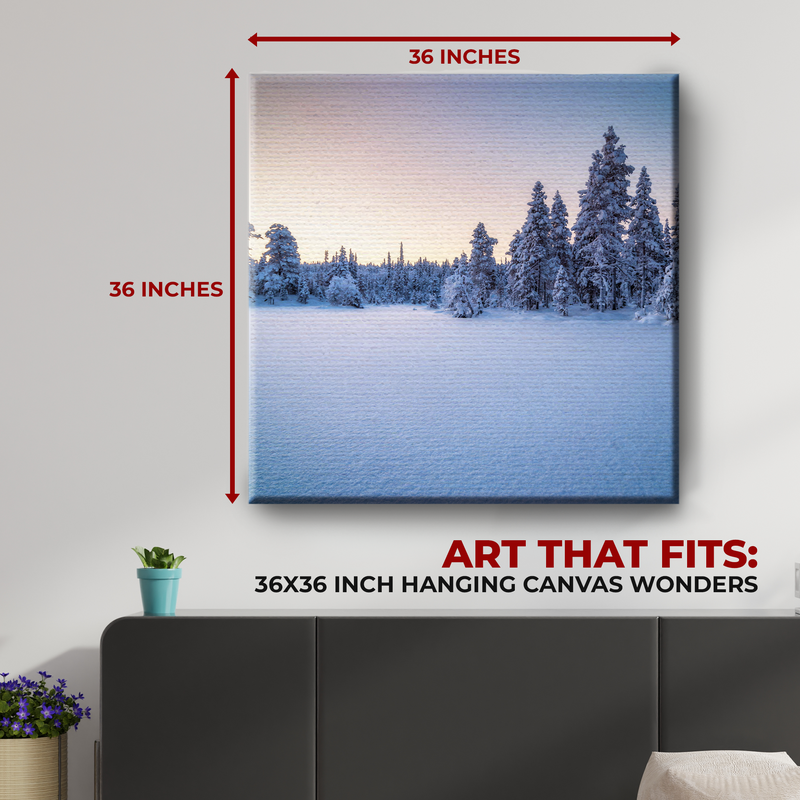 SNOW WALL CANVAS DECOR