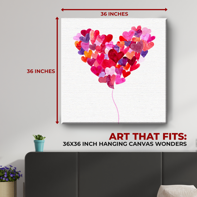 LOVE & HEARTS CANVAS DECOR
