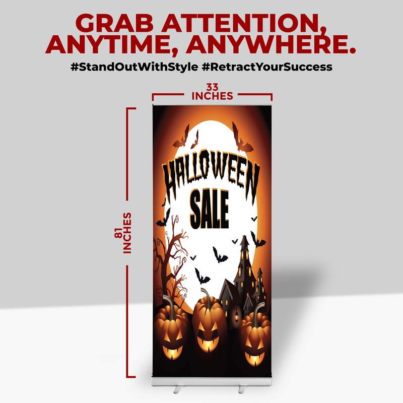 HALLOWEEN SALE BANNER RETRACTABLE