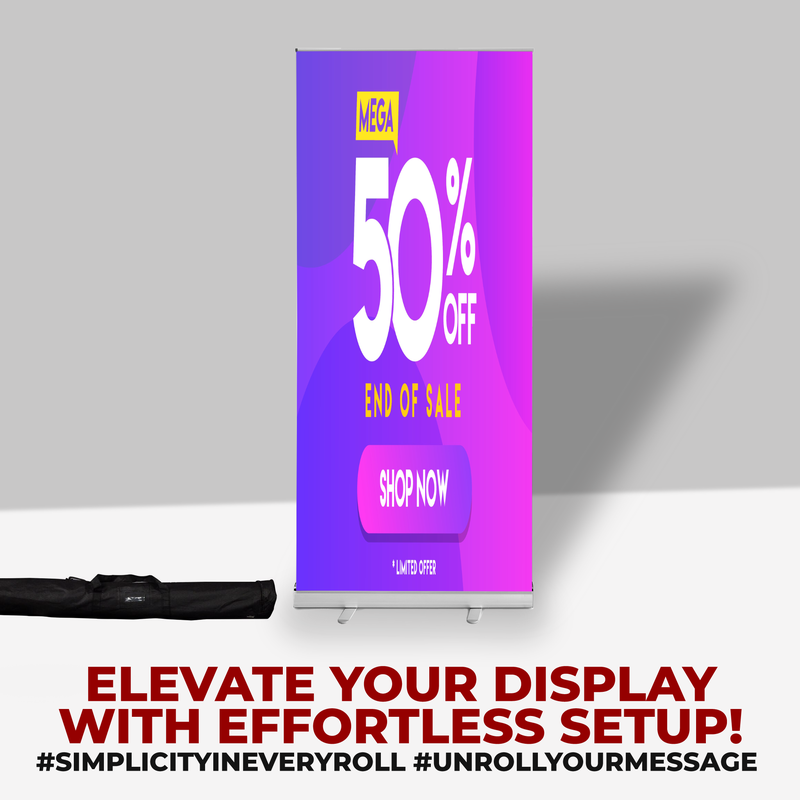 50%OFF SALE BANNER RETRACTABLE