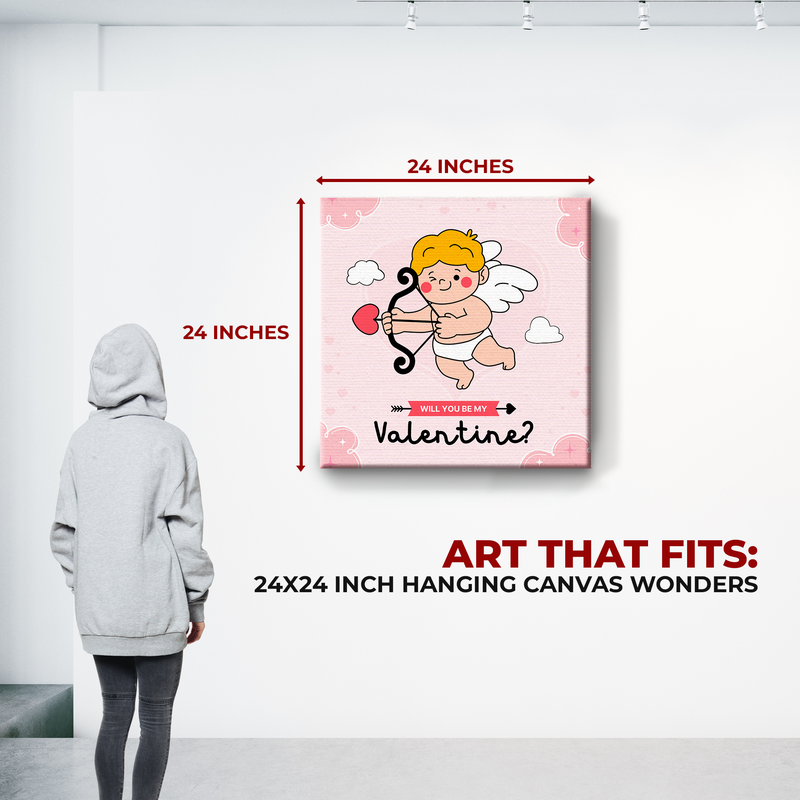 WILL YOU BE MY VALENTINE CANVAS DECOR