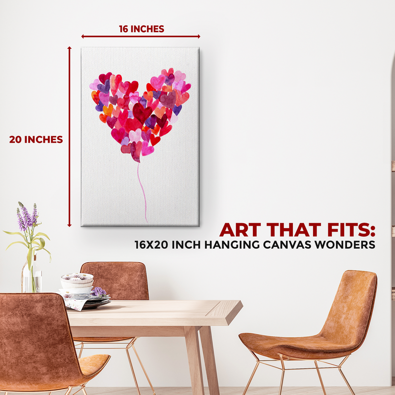 LOVE & HEARTS CANVAS DECOR