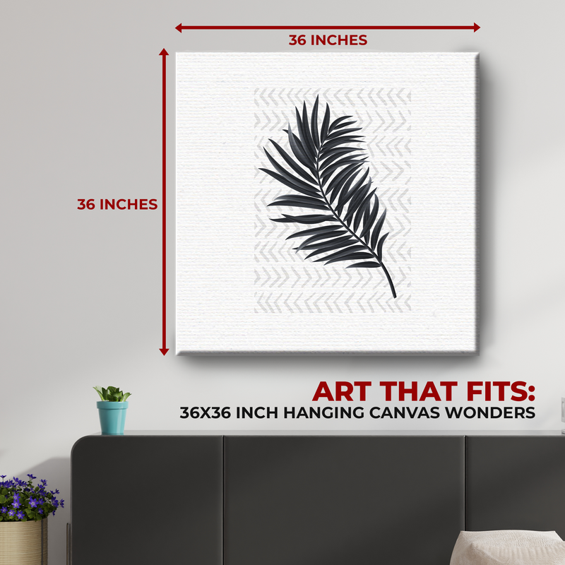 PALM LEAF CANVAS DECOR