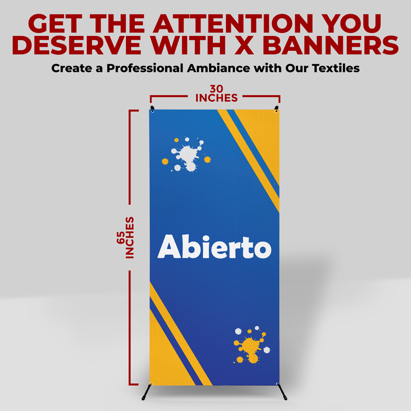 ABIERTO (OPEN) X-BANNER