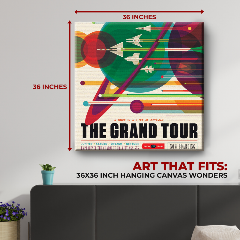 THE GRAND TOUR NASA WALL CANVAS DECOR