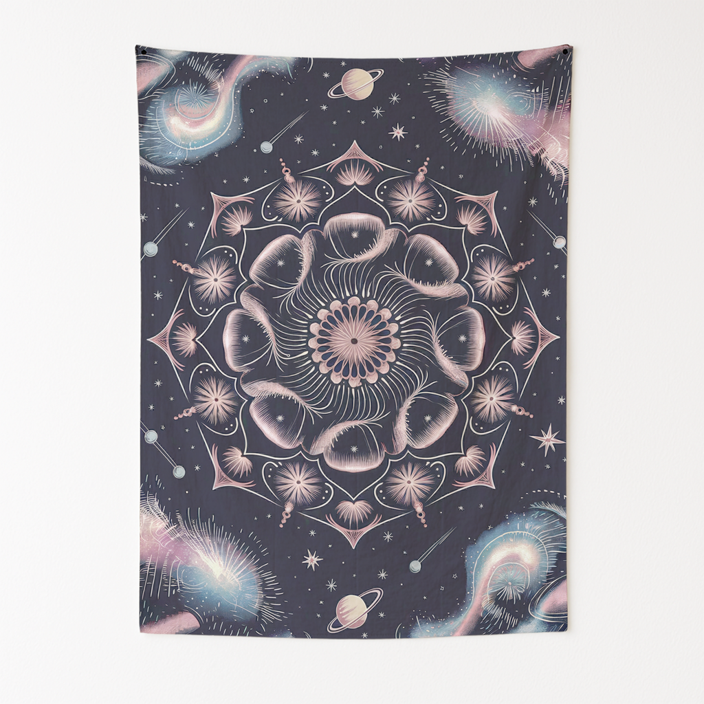 MIDNIGHT MANDALA TAPESTRY