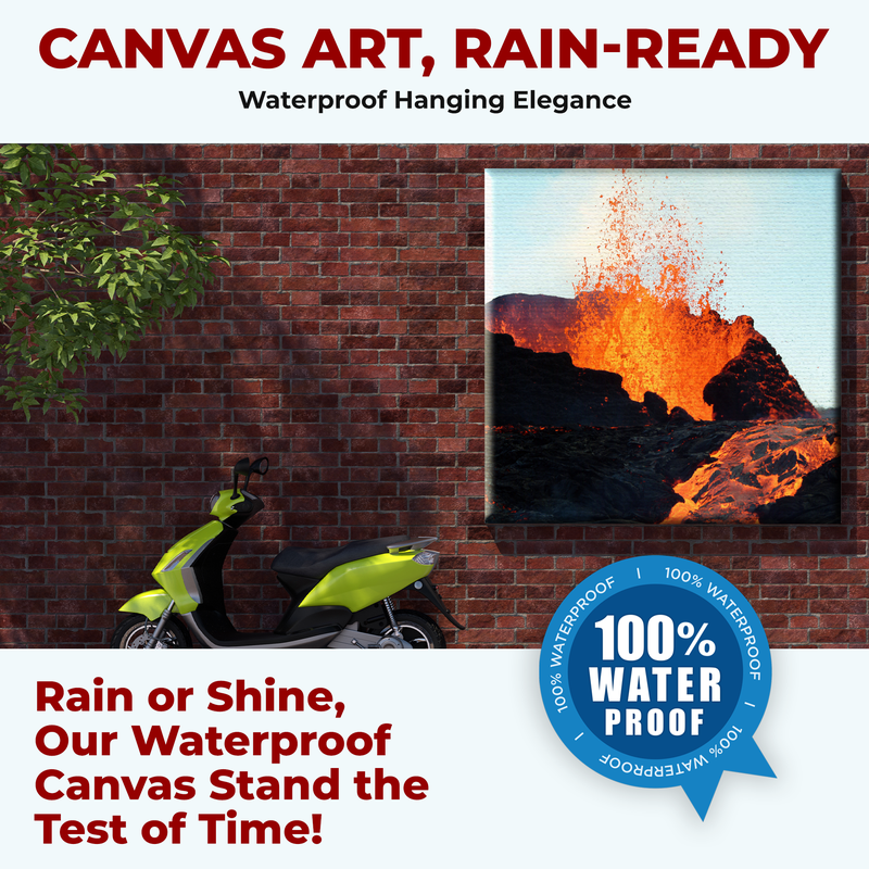 VOLCANO WALL CANVAS DECOR