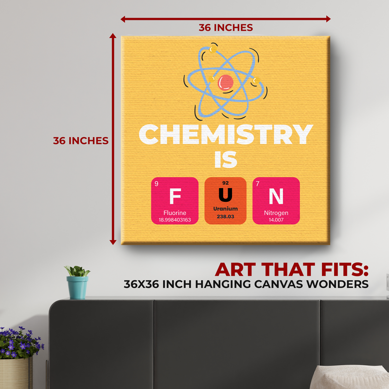 CHEMISTRY QUOTES WALL CANVAS DECOR
