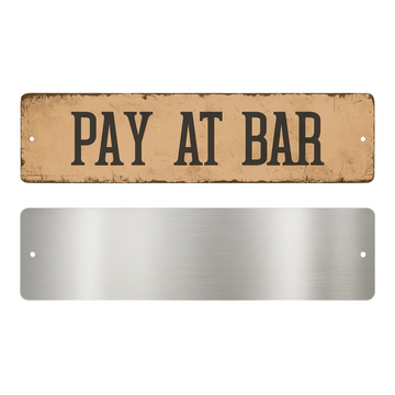 PAY AT BAR SIGN