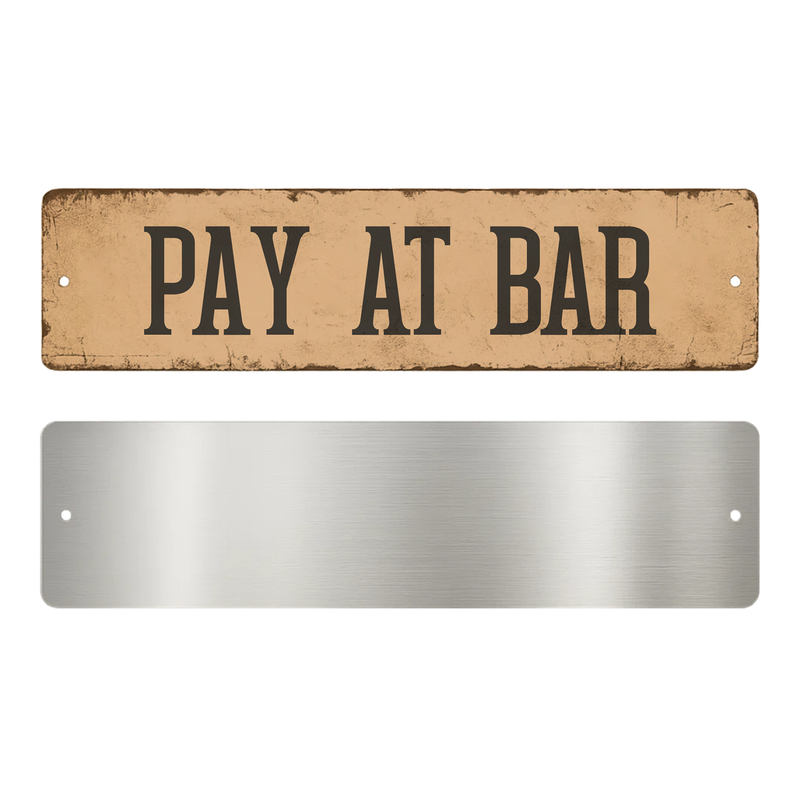 PAY AT BAR SIGN