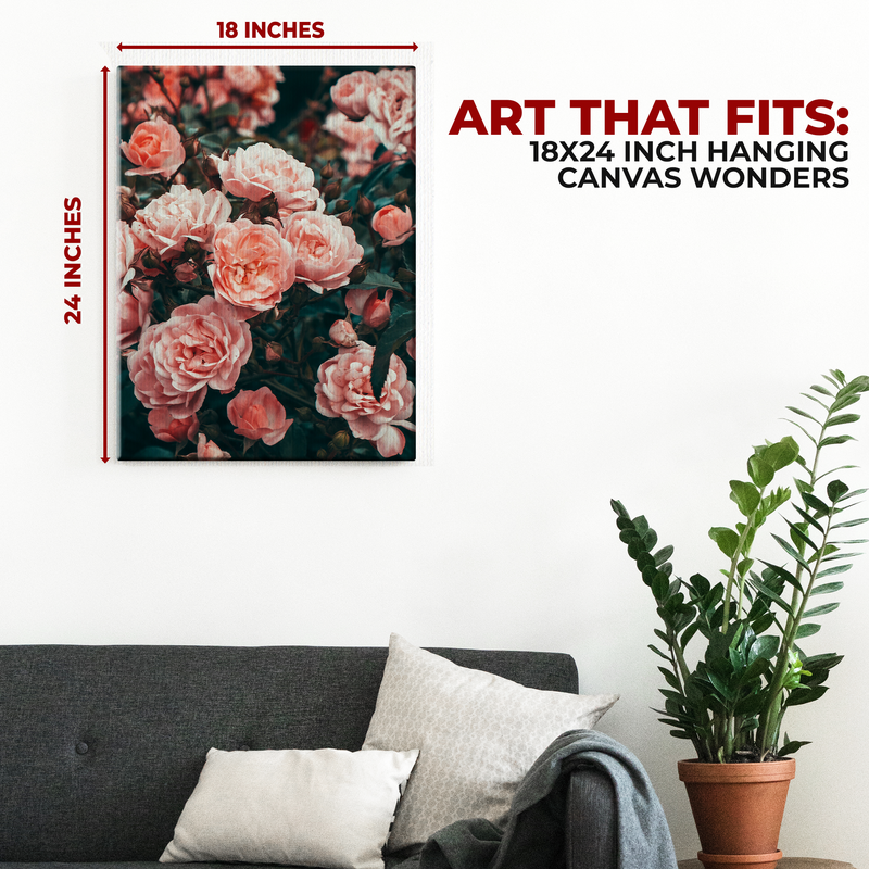 PINK ROSES CANVAS