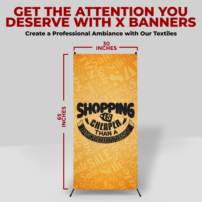 SHOPPING CURE X-BANNER
