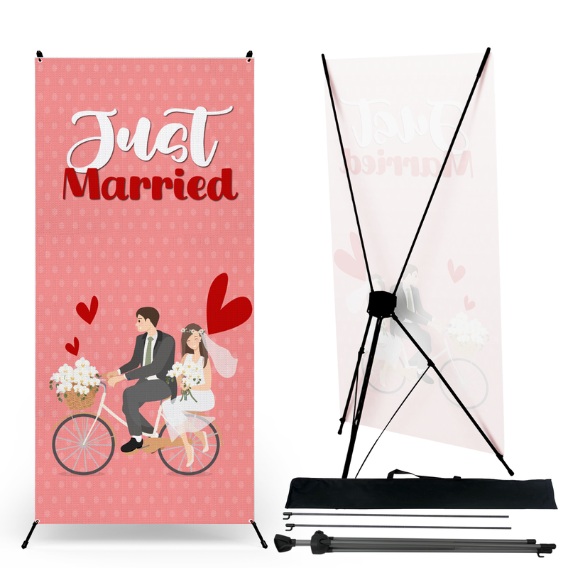 JUST MARRIED X-BANNER
