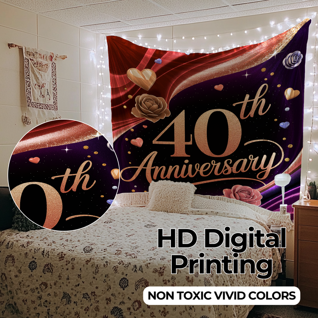 40TH ANNIVERSARY WALL TAPESTRY