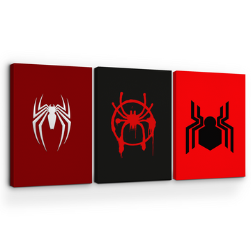 SPIDERMAN LOGOS CANVAS DECOR