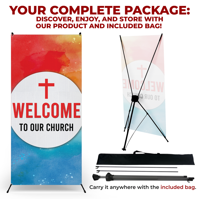 WELCOME TO OUR CHURCH X-BANNER