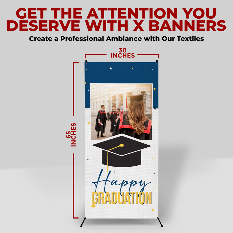 HAPPY GRADUATION X-BANNER
