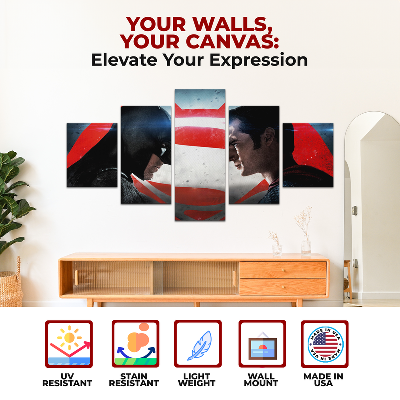 BATMAN VS SUPERMAN THE MOVIE WALL CANVAS