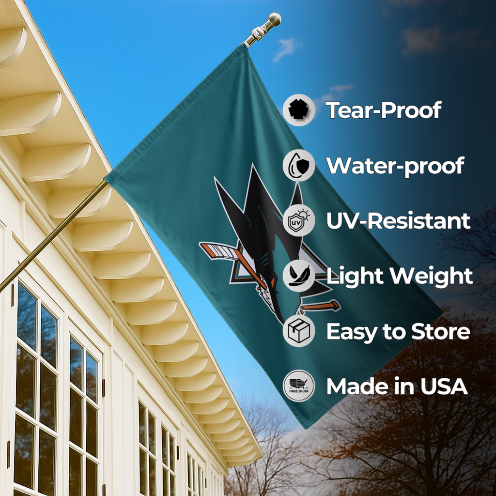 SAN JOSE SHARKS FLAG