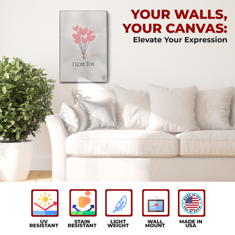 I LOVE YOU CANVAS DECOR