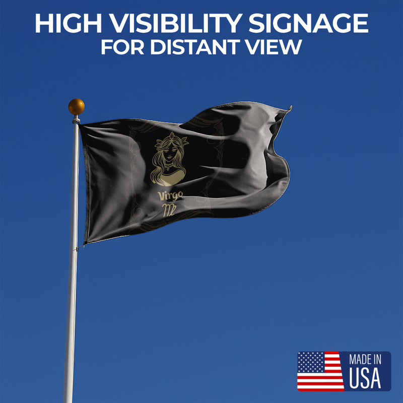VIRGO THE MAIDEN ZODIAC FLAG