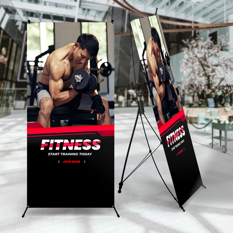 GYM FITNESS X-BANNER