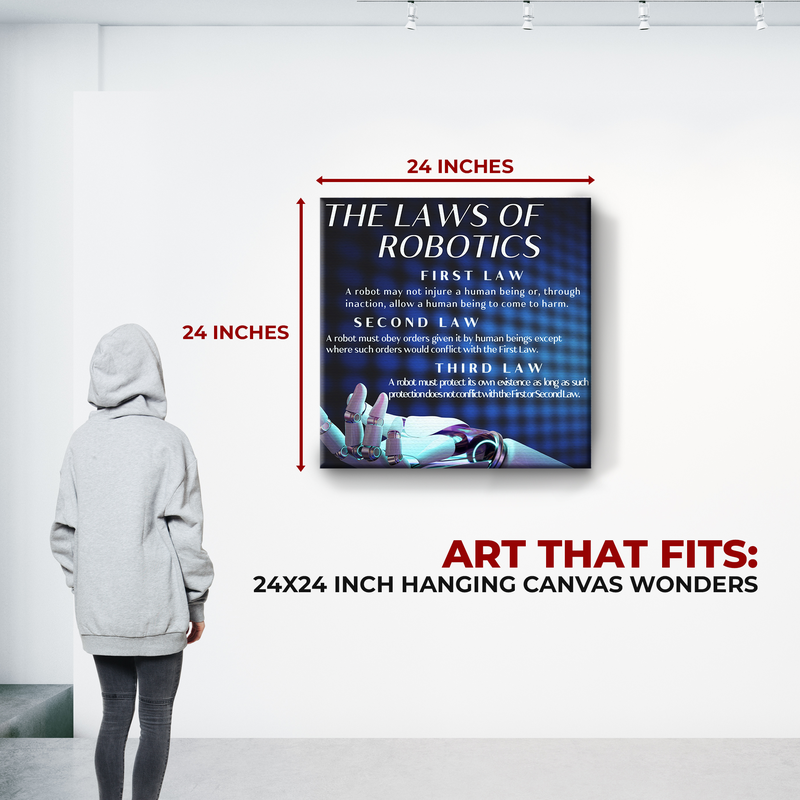 LAWS OF ROBOTICS WALL CANVAS DECOR