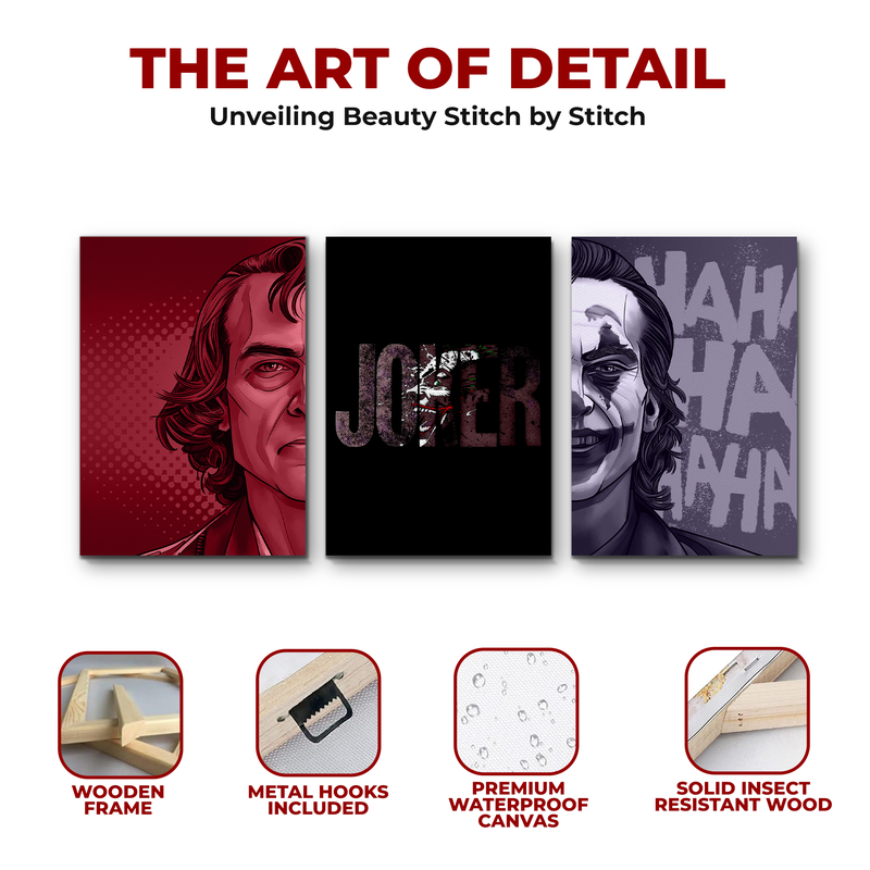 JOKER THE MOVIE WALL CANVAS