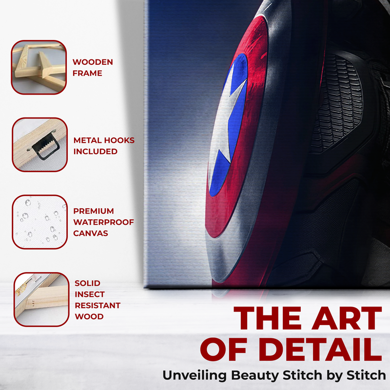 CAPTAIN AMERICA WALL CANVAS DECOR