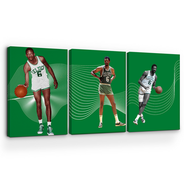 RUSSELL/ CELTICS WALL CANVAS