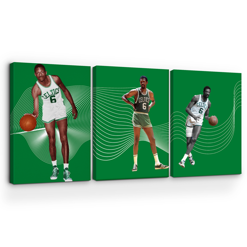 RUSSELL/ CELTICS WALL CANVAS